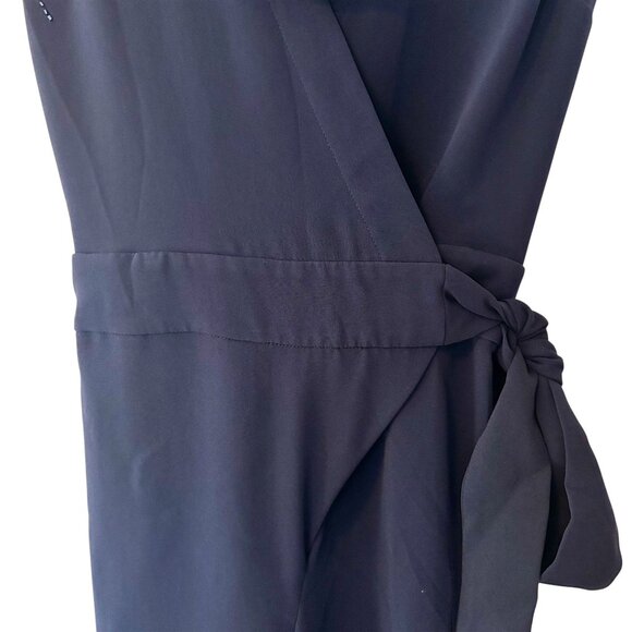 NWT Diane Von Furstenberg 0 ‘Margot’ Beaded Sleeveless Wide Leg Wrap Jumpsuit - Picture 8 of 8